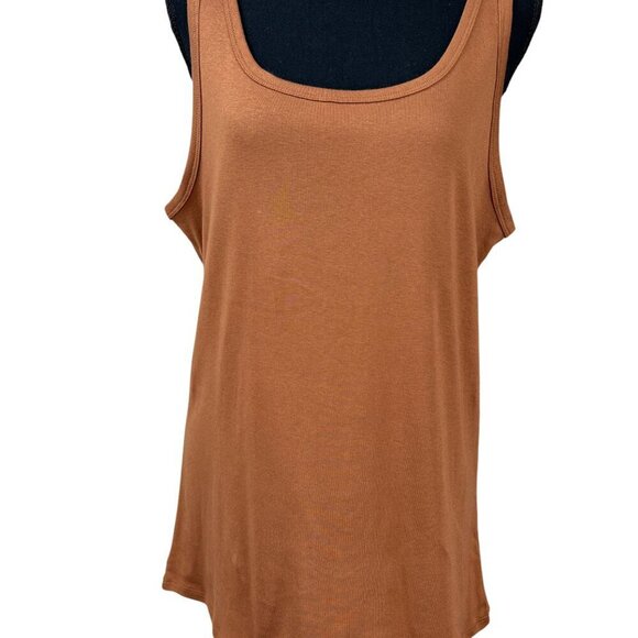 A New Day NWT Brown Slim Fit Sleeveless Tank Top Size XXL - Picture 2 of 9